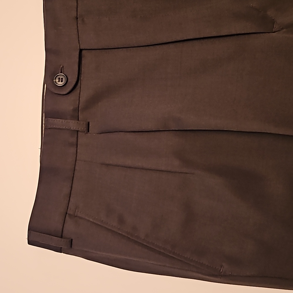 Gianfranco Ruffini Italy 100% Wool Double Breasted Olive Suit 43R / 35.5X31.25 - Picture 7 of 14